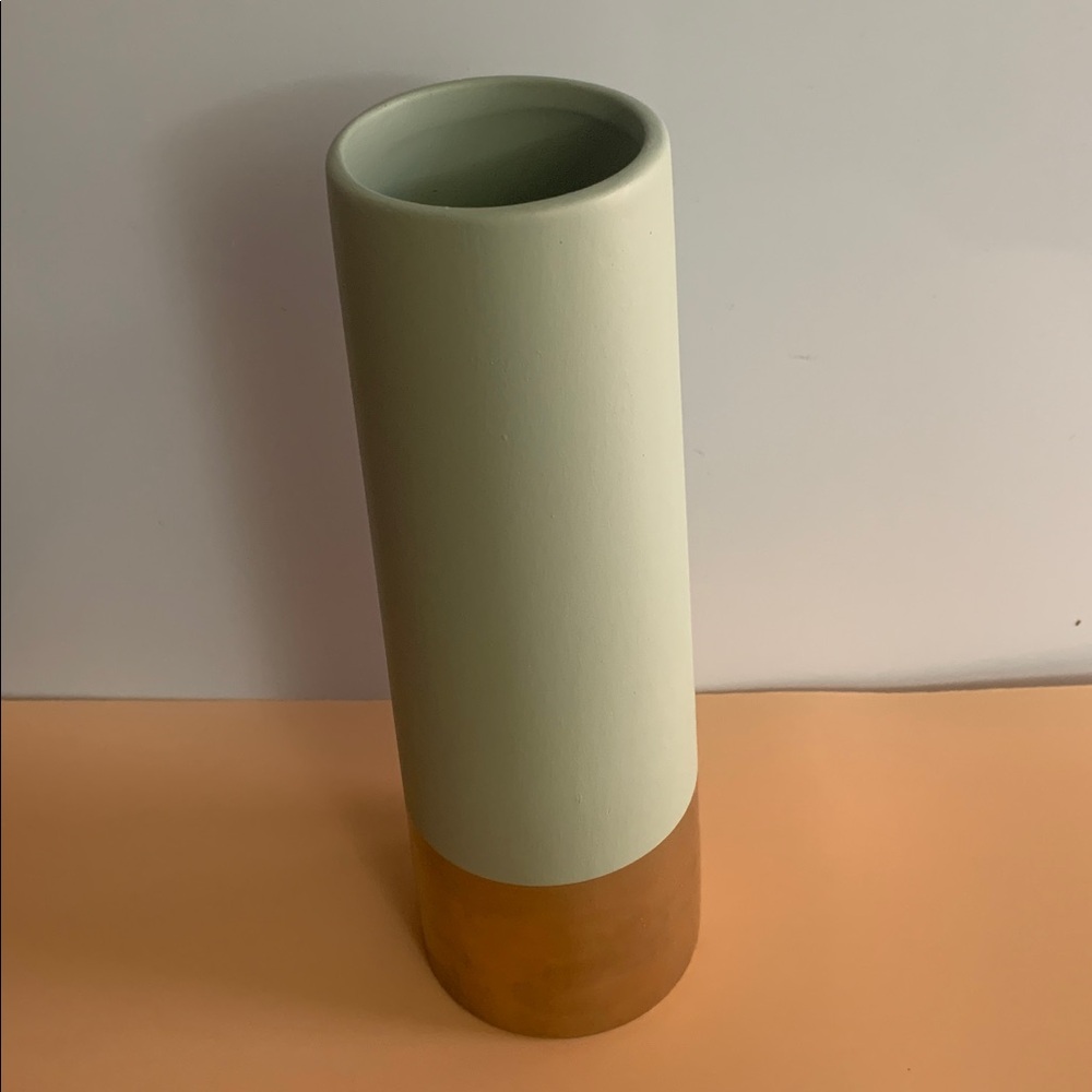 Light Green and Gold Vase